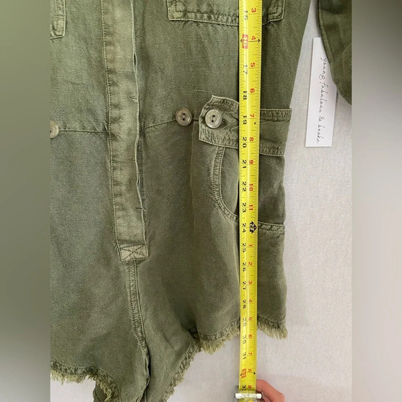 NWT YOUNG FABULOUS & BROKE YFB Linen  Blend Lake Side Romper Sz Xs - Picture 15 of 16